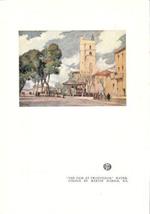 The Fair at Frontignan. Watercolour by Martin Hardie - Stampa 1924