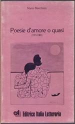 Poesie d'amore o quasi - Mario Marchisio