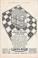 In tutte le vostre case Linoleum. Advertising 1928