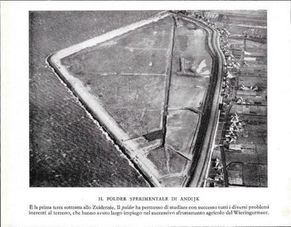Il polder sperimentale di Andijk (Olanda). Stampa 1934 - copertina