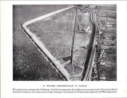 Il polder sperimentale di Andijk (Olanda). Stampa 1934 - copertina