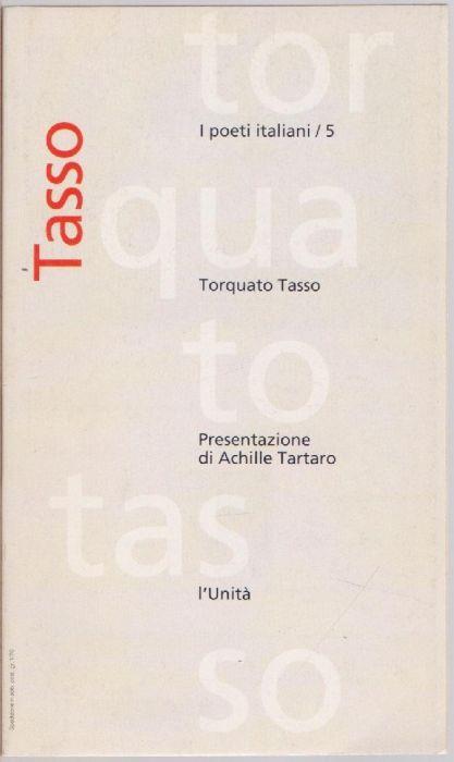 Torquato Tasso - Achille Tartaro - Achille Tartaro - copertina