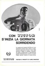 Victor. Profumi e prodotti di linea maschile. Advertising 1962