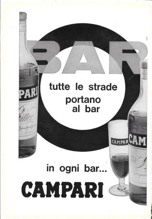 Campari, in ogni bar / Antonio Ferretti , arredamento per ufficio. Advertising 1962 - copertina