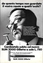 Gillette, Slim 2000 . Advertising 1969