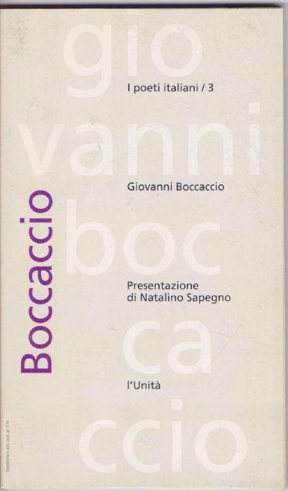 Giovanni Boccaccio - Presentazione di Natalino Sapegno - copertina