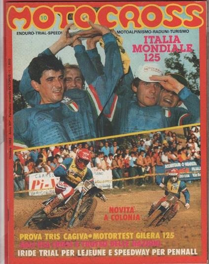 Motocross. n. 10/1982 - copertina