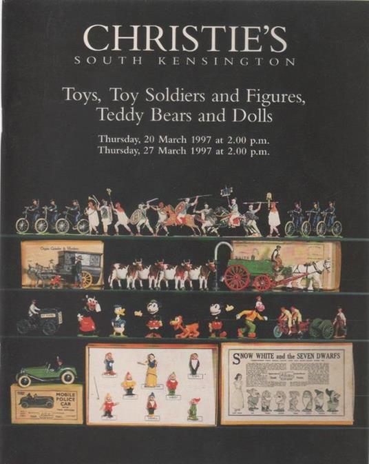 Christie's South Kensington Auction Catalog 1997 Toys Dolls Teddy Bears Soldiers - copertina