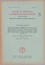 Studi di Medicina e Chirurgia dello Sport Anno IV Fascicolo VIII- Agosto 1950