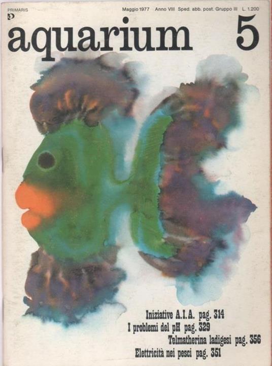 Aquarium. 1977 n 5 - copertina