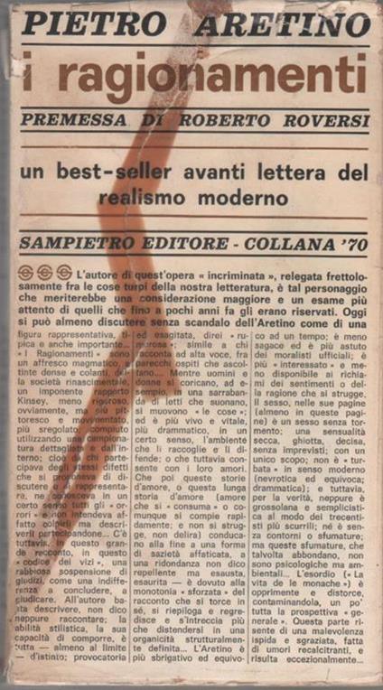 I Ragionamenti. Un best-seller avanti lettera del realismo moderno - Pietro Aretino - copertina