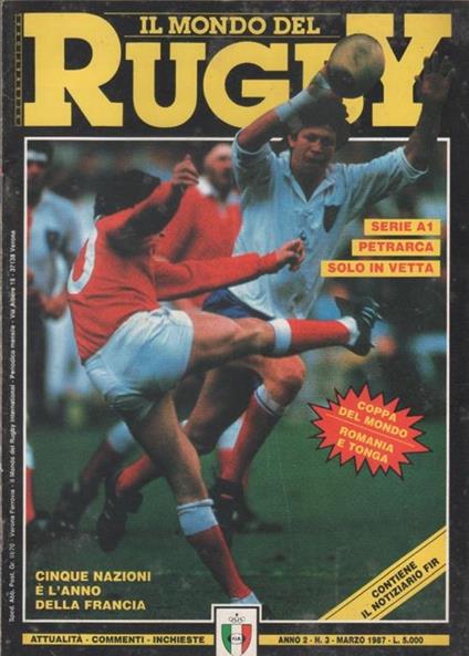 Il mondo del rugby. International. 1987 n. 3 - copertina