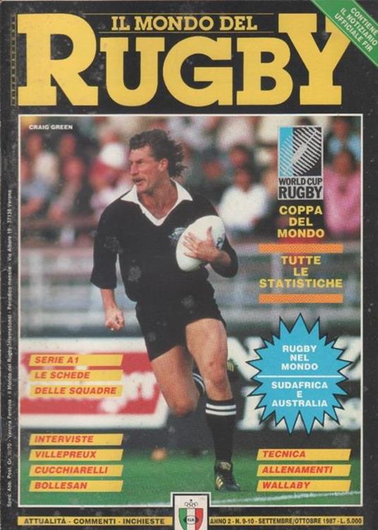 Il mondo del rugby. International. 1987 n. 9/10 - Libro Usato - Prime - |  IBS