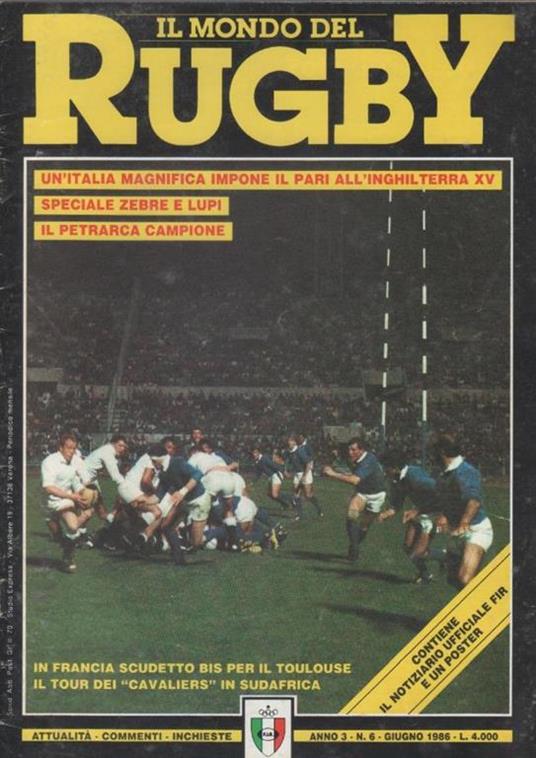 Il mondo del rugby. 1986 n. 6 - Libro Usato - Prime - | IBS