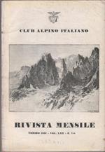 Club Alpino Italiano. Rivista mensile. vol. LXX. 1951 n. 7/8