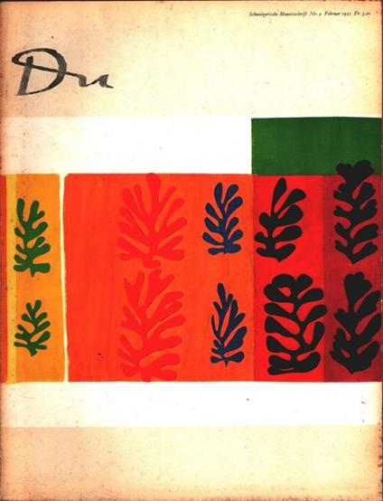 Du Kulturelle Monatsschrift. Februar 1955 n. 2 - copertina