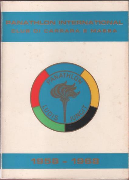 Panathlon International Massa-Carrara 1958/968 - copertina