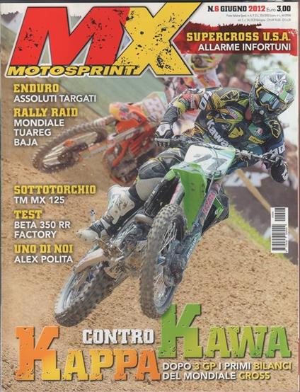 MX Motosprint. Rivista, n. 6, giugno 2012 - copertina
