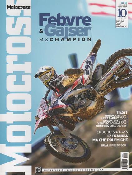 Motocross. Rivista, n. 10, ottobre 2015 - copertina