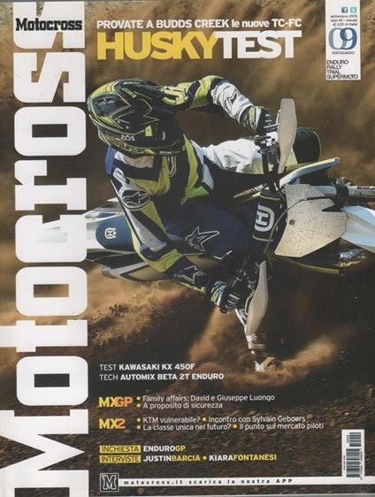 Motocross. Rivista, n. 9, settembre 2015 - copertina