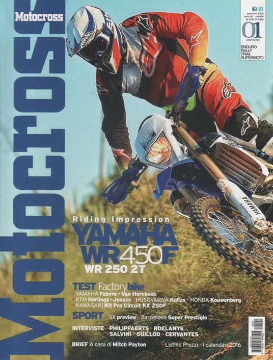 Motocross. Rivista, n. 1, gennaio , 2016 - copertina