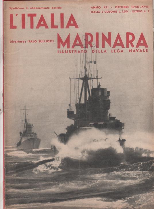 L' Italia marinara, ottobre 1940 - copertina