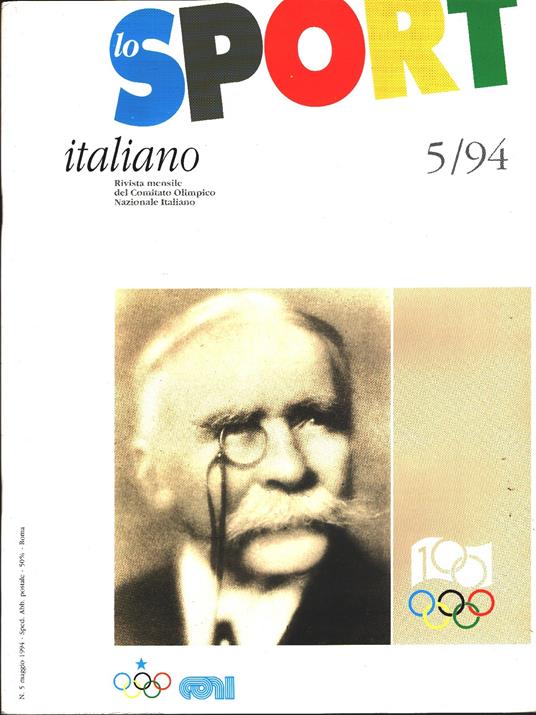 Lo sport italiano. Rivista mensile del CONI. 1994 n. 5 - copertina