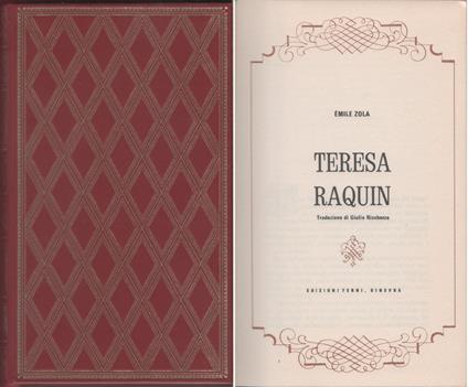 Teresa Raquin - Emile Zola - Émile Zola - copertina