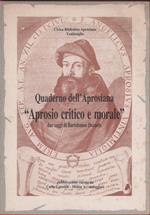 Aprosio critico e morale, due saggi di Bartolomeo Durante