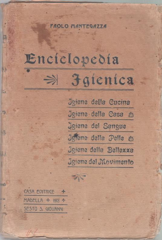 Enciclopedia igienica - Paolo Mantegazza - copertina