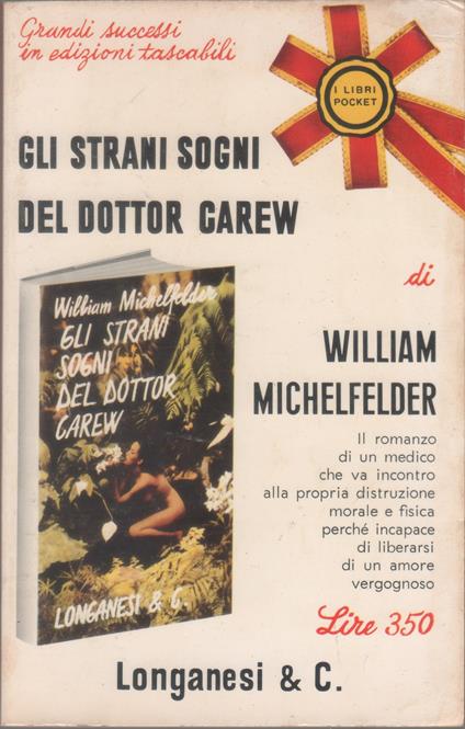 Gli strani sogni del dottor Carew - William Michelfelder - William Michelfelder - copertina