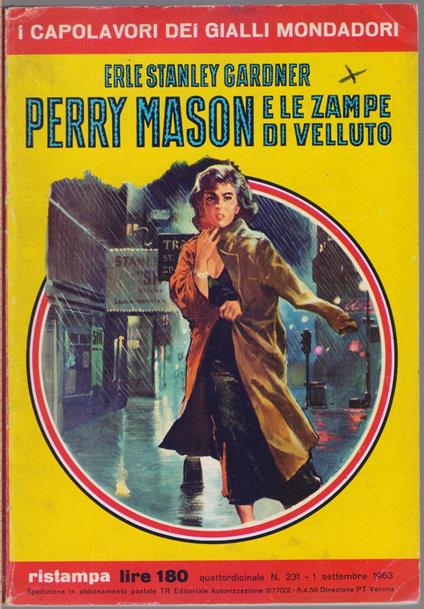 Perry Mason e le zampe di velluto - Erle Stanley Gardner - Erle Stanley Gardner - copertina