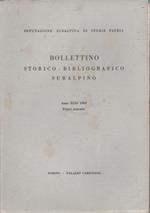 Bollettino storico-bibliografico subalpino Anno XCII. 1995. Primo semestre