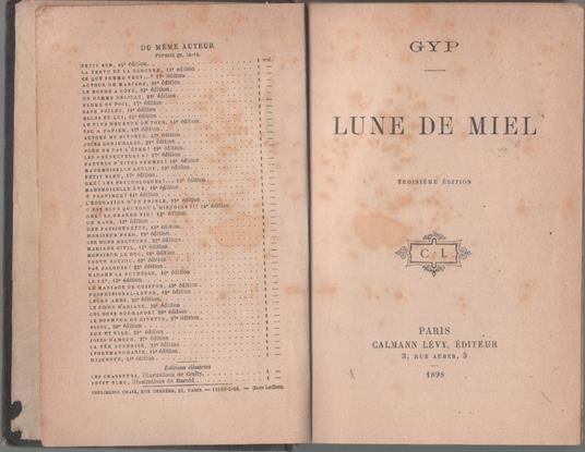 Lune de miel - Gyp - Gyp - copertina