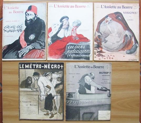 L' ASSIETTE AU BEURRE - Anno 1903: NN.120, 125, 127, 129, 135 - copertina