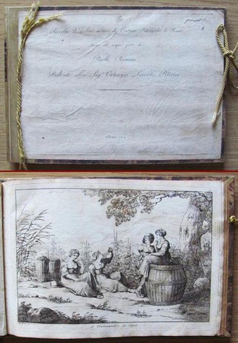 Raccolta Di Dodici Motivi Di Costumi Pittoreschi Di Roma, Incisi All'Acquaforte Da Pinelli Romano - Roma 1813 Di: Pinelli Romano - copertina