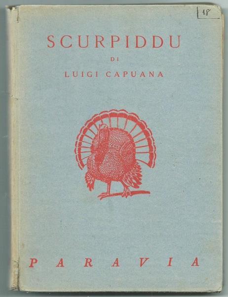 Scurpiddu. Collana Di Bei Libri Per Fanciulli E Giovinetti - Luigi Capuana - copertina