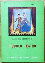 Piccolo Teatro. Bibliotechine Scolastiche. Serie 1^. Ed. Sei, I Ed. 1957