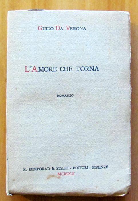 L' Amore Che Torna - Guido Da Verona - copertina