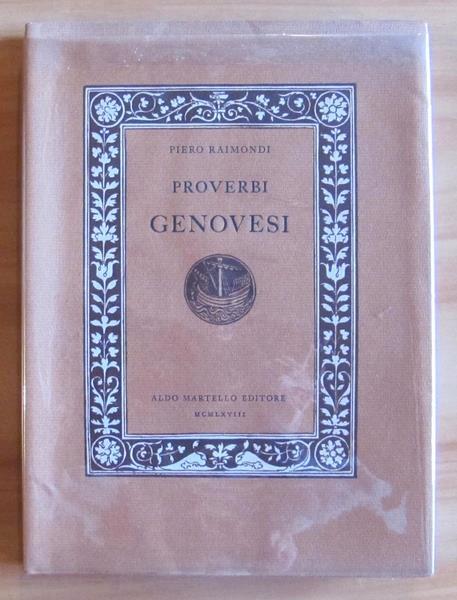 Proverbi genovesi - Piero Raimondi - copertina