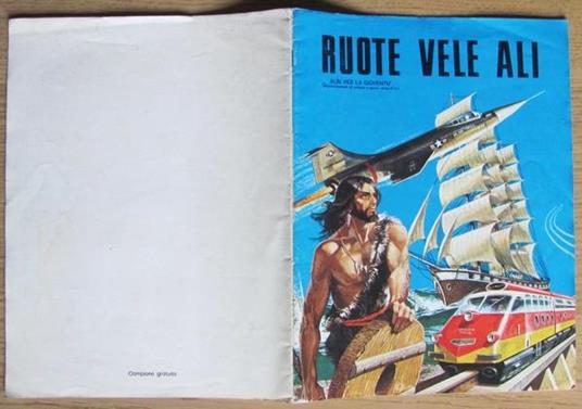 Album Figurine Ruote Vele Ali. Ed. Imperia, 1972. Vuoto - copertina