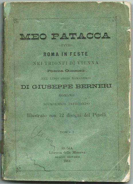 Meo Patacca Ovvero Roma In Feste Nei Trionfi Di Vienna - Poema Giocoso Nel Linguaggio Romanesco - Giuseppe Bernieri - copertina