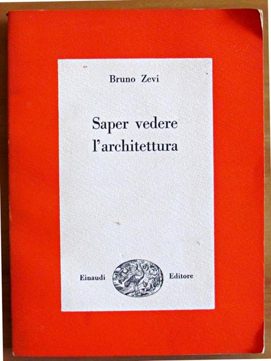 Saper Vedere L'Architettura - Bruno Zevi - copertina