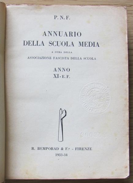 Annuario Della Scuola Media - 2