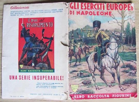 Album Gli Eserciti Europei Di Napoleone. Ed. Rinascimento 1950. Collezione Eroica - copertina