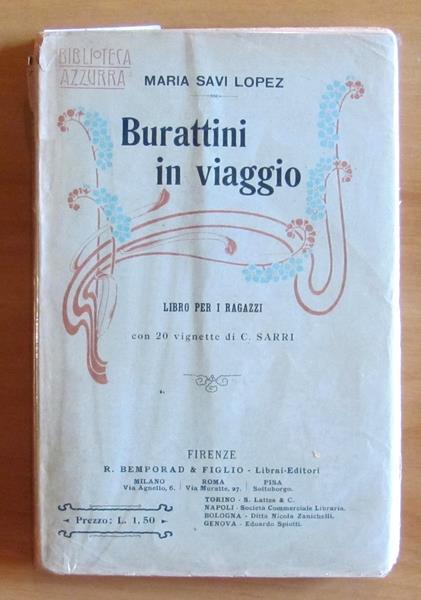 Burattini In Viaggio. Collana Biblioteca Azzurra - Maria Savi Lopez - copertina