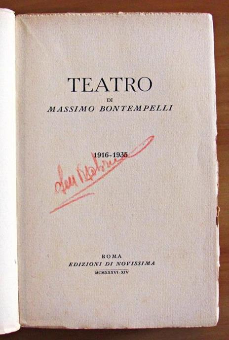 Teatro (1916-1935) - Massimo Bontempelli - 3