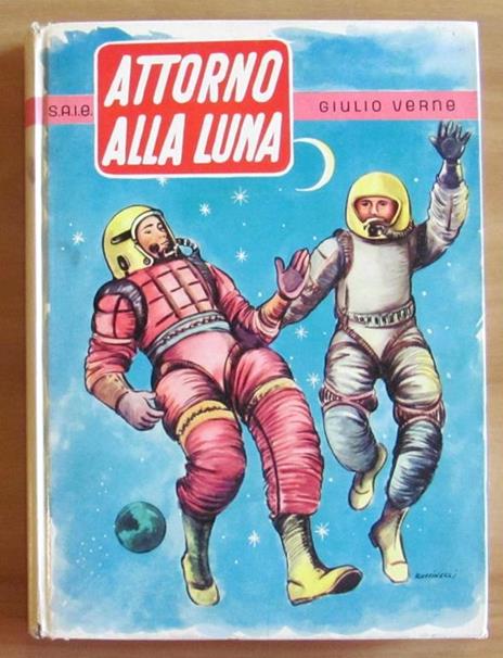 Attorno alla Luna - Jules Verne - copertina