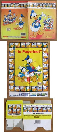 ALBUM FIGURINE PANINI - IO PAPERINO + POSTER Rocchetta + SCATOLA FIGURINE - Walt  Disney - Libro Usato - Pagnini 