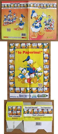 ALBUM FIGURINE PANINI - IO PAPERINO + POSTER Rocchetta + SCATOLA FIGURINE -  Walt Disney - Libro Usato - Pagnini 